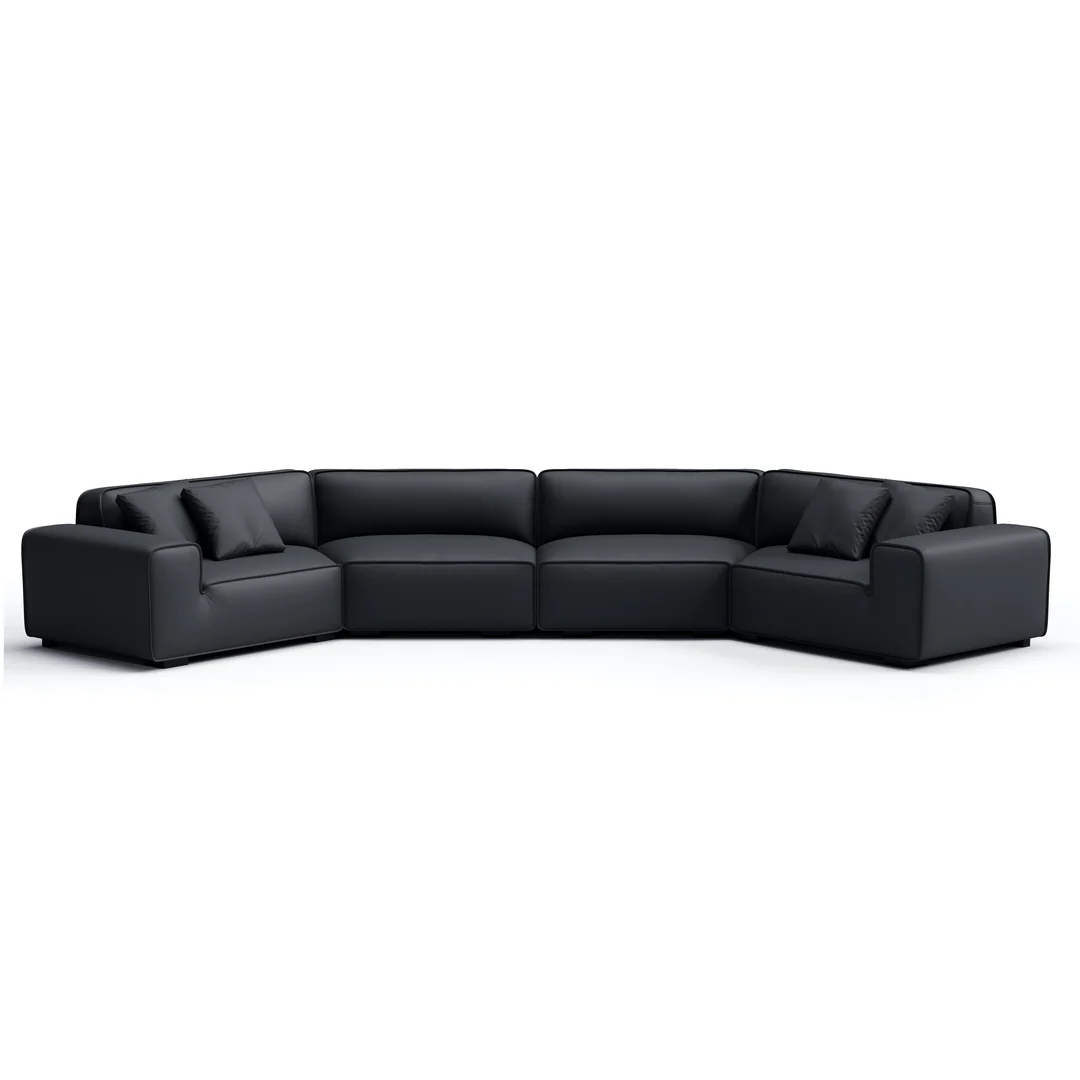 Domus U-Shaped Curved Modular Sectional Sofa