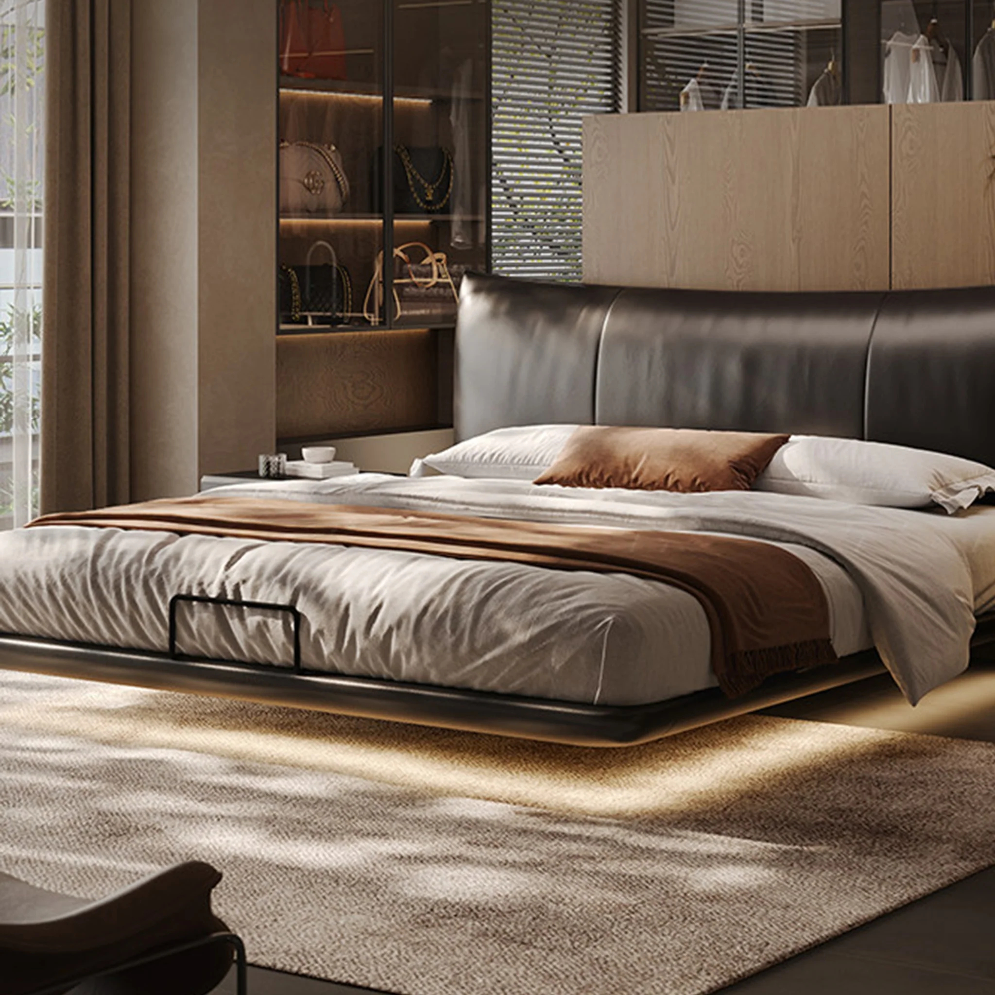 Floating bed