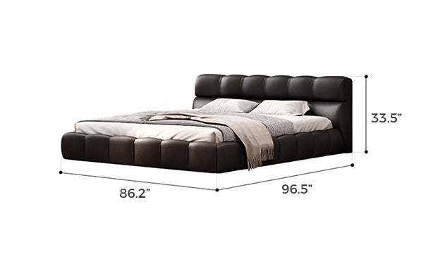 LuxBlock Leather Bed