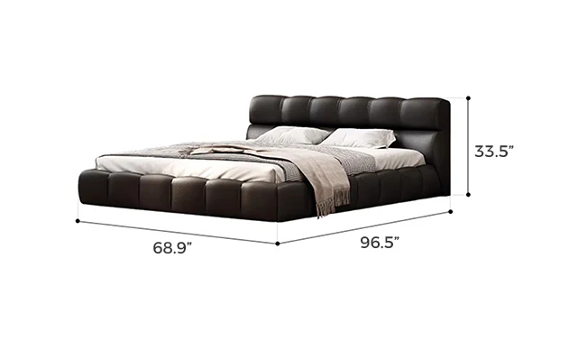 LuxBlock Leather Bed