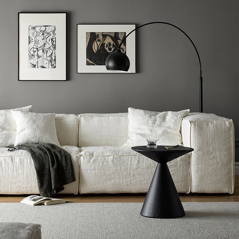 Raven Cone-Shaped Oak Side Table