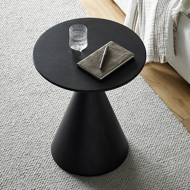 Raven Cone-Shaped Oak Side Table