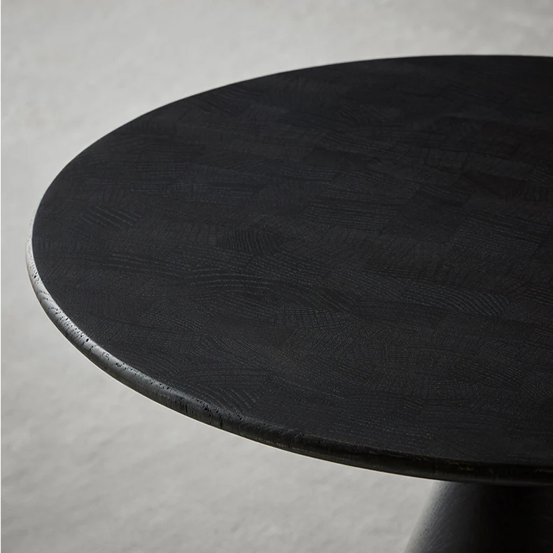 Raven Cone-Shaped Oak Side Table