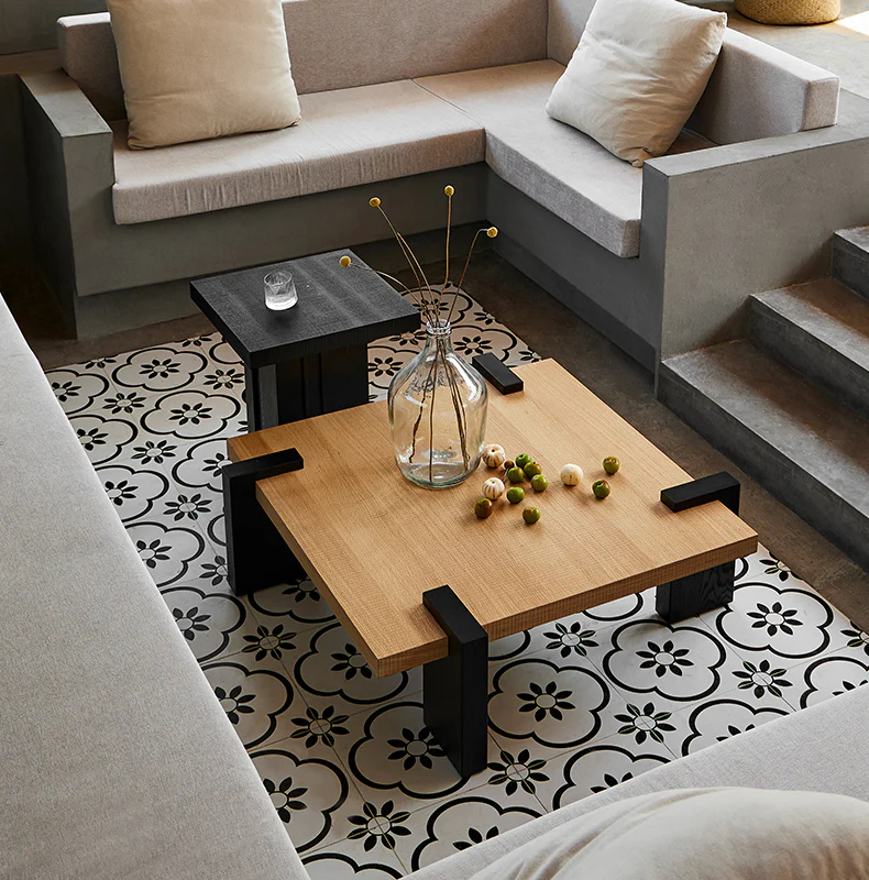 Modrest Solid Wood Square Coffee Table