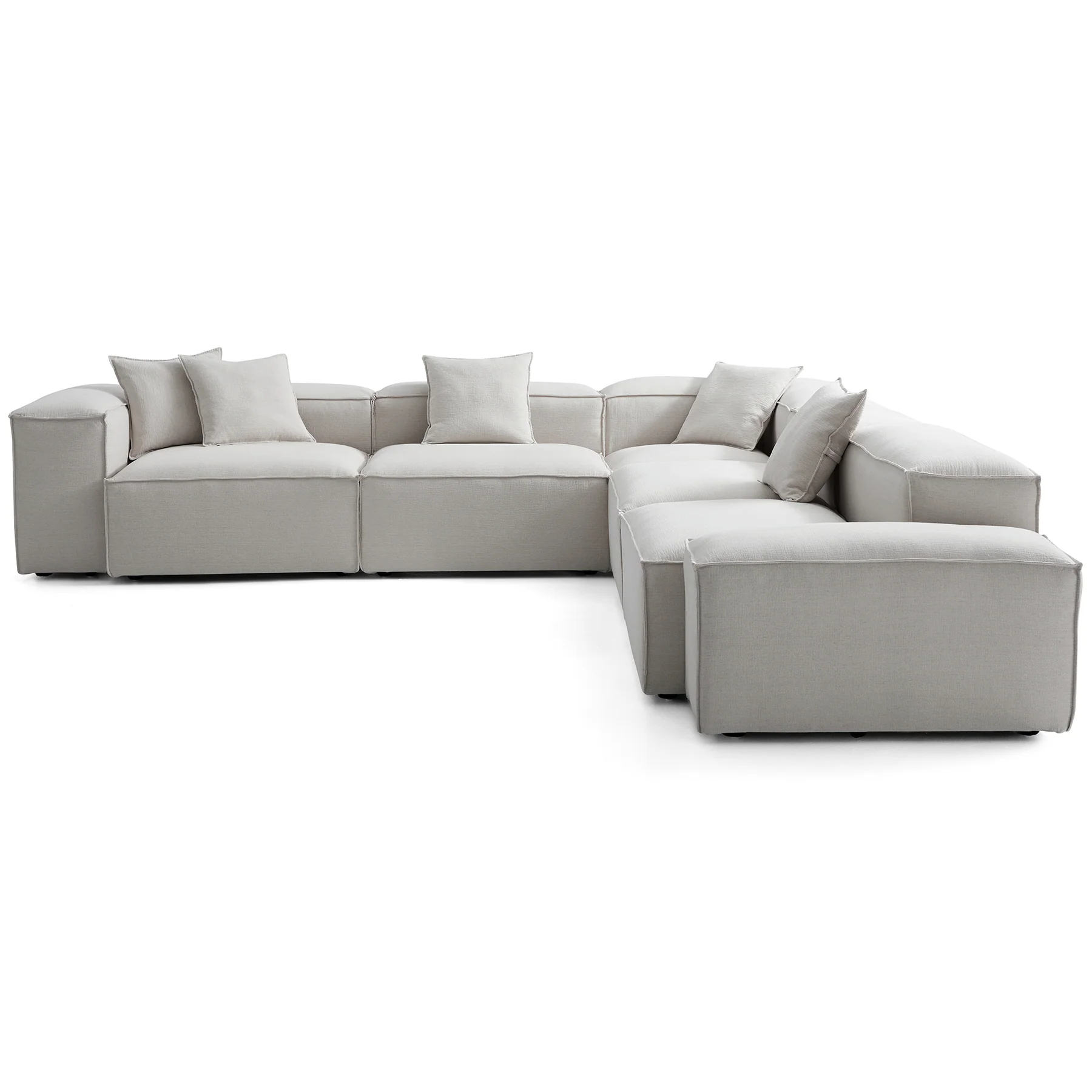 Modular Gray Corner Sectional Sofa