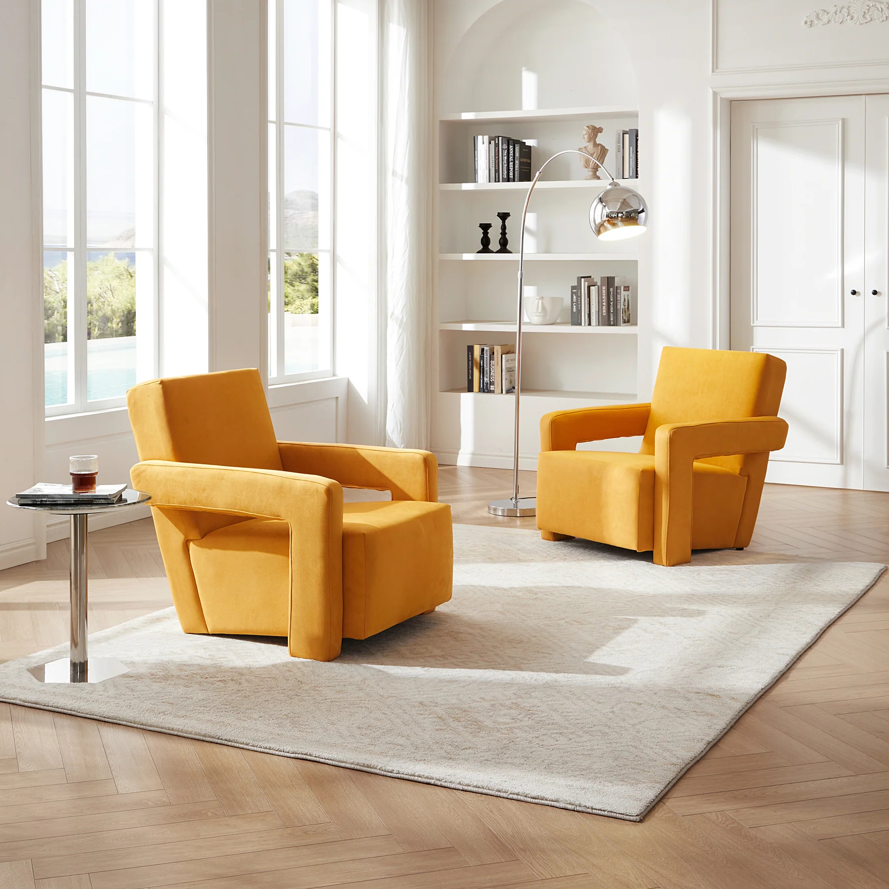 Nova Lemon Matt Fabric Utrecht Armchair