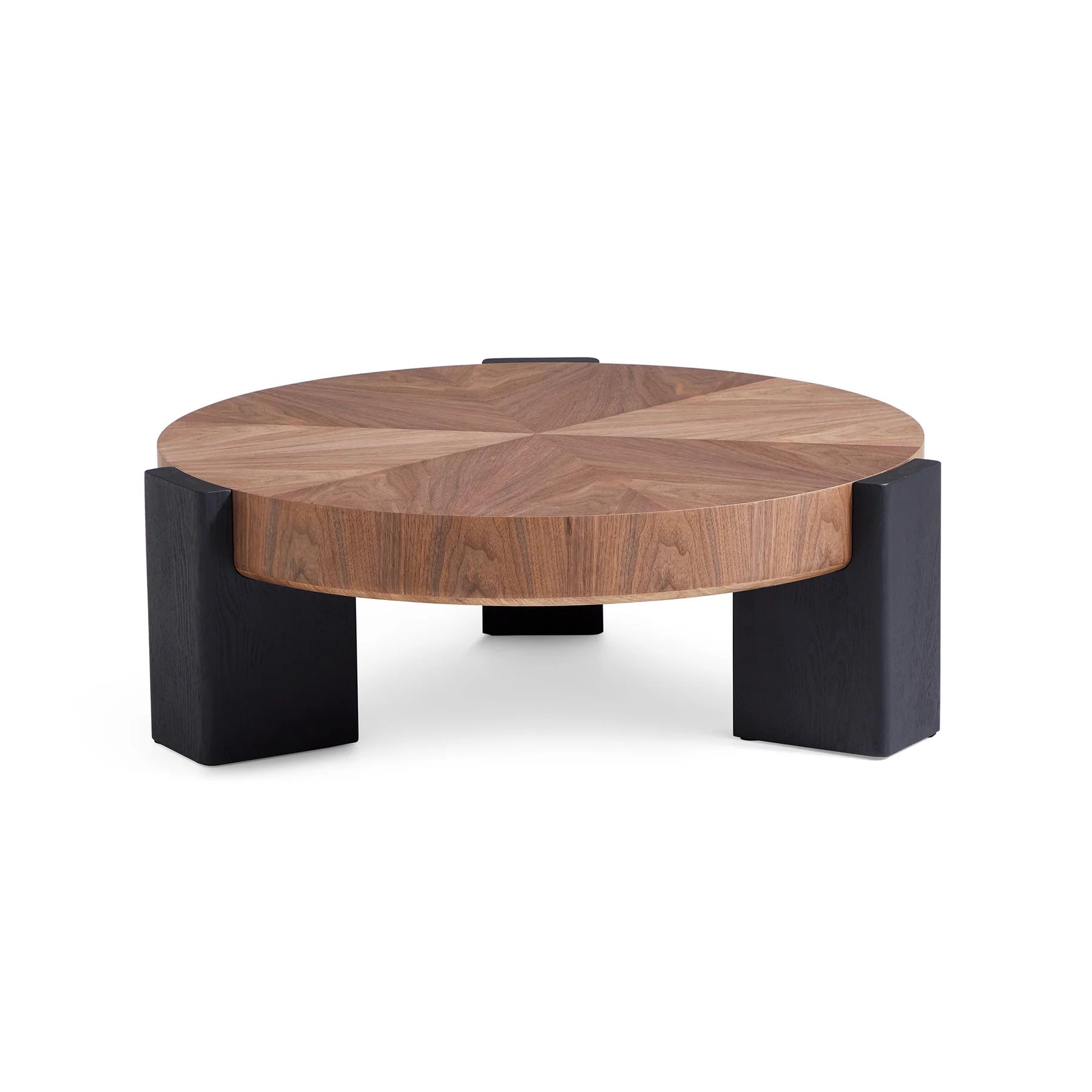 Ombre Walnut Round Coffee Table