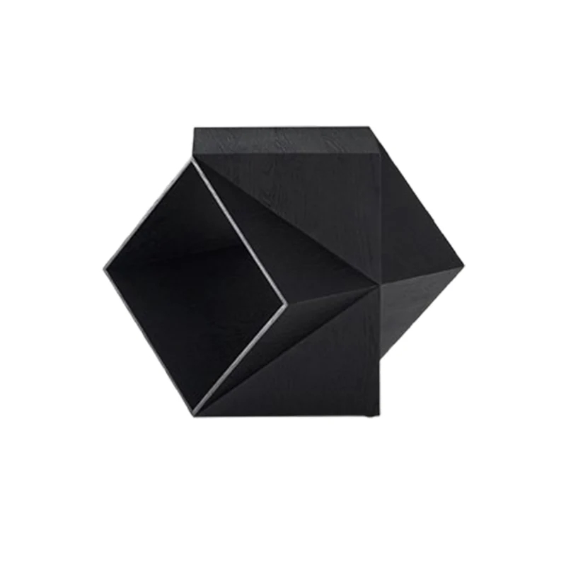 Polyhedron Solid Wood Side Table