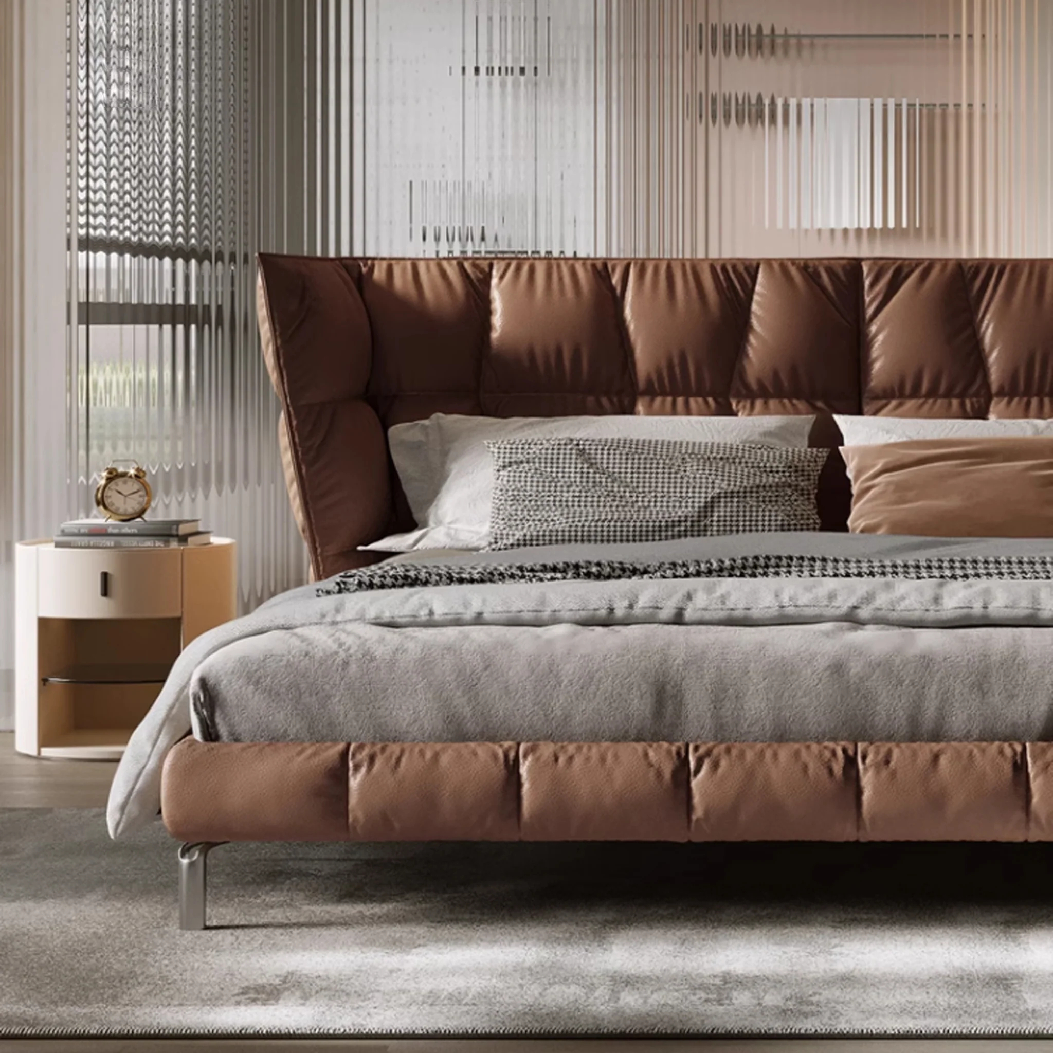 Savannah Leather Retreat Bed