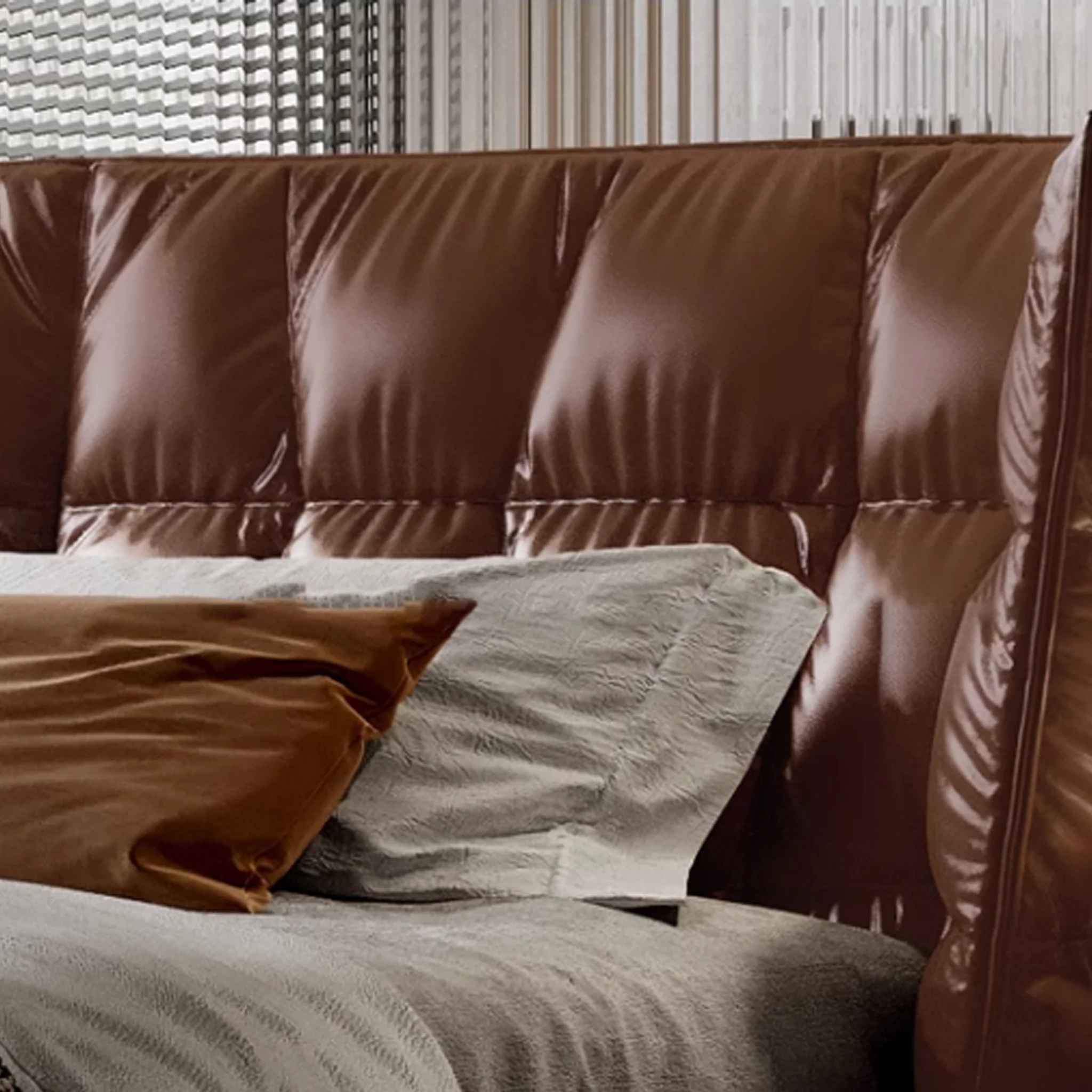 Savannah Leather Retreat Bed