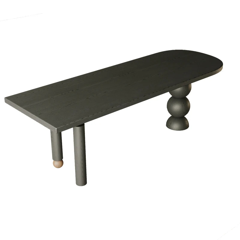 Sculpted Half Circle Dining Table