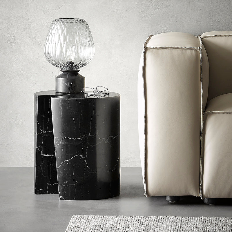 Seraphic Marble Round Side Table
