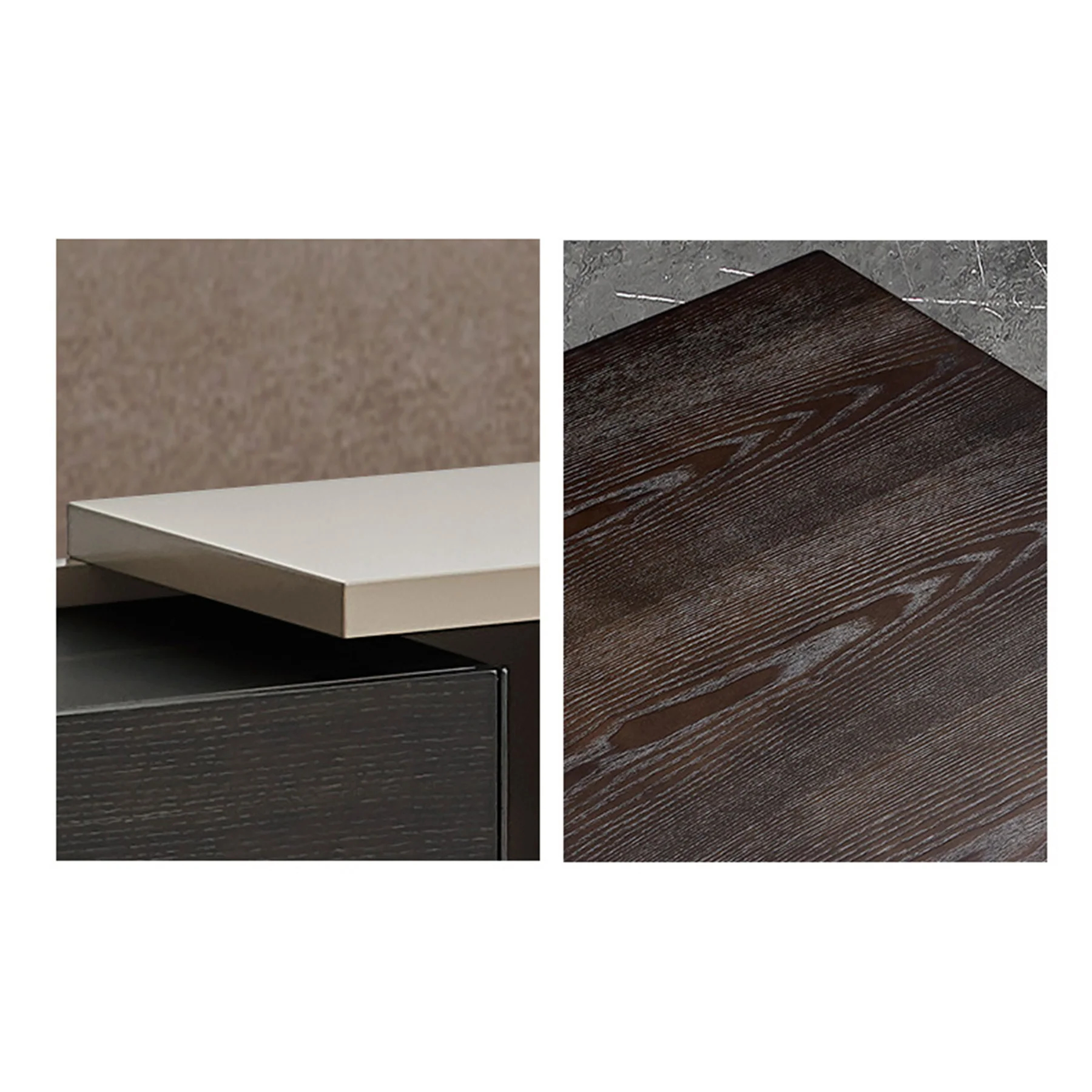 Slate & Ivory Modern TV Stand