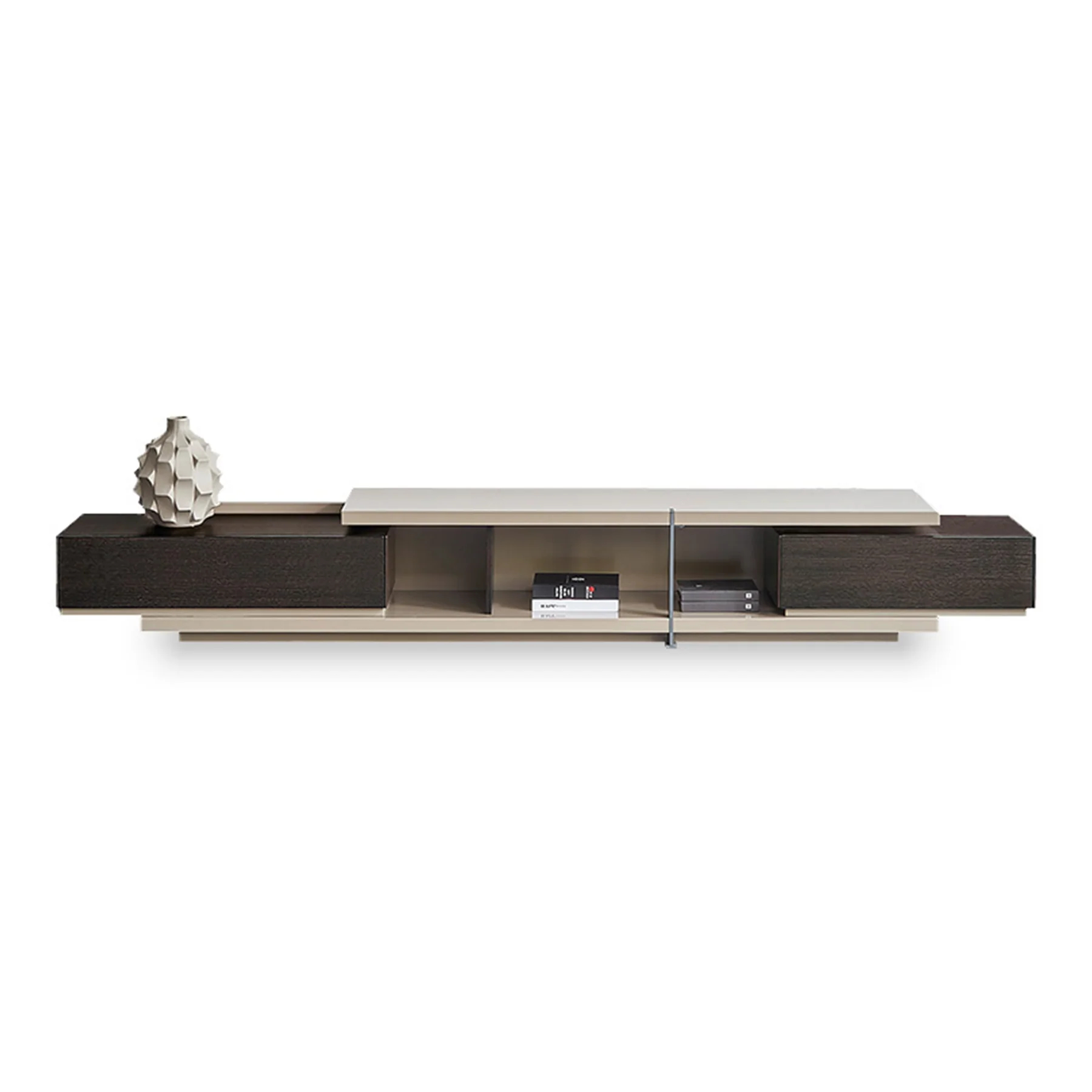 Slate & Ivory Modern TV Stand