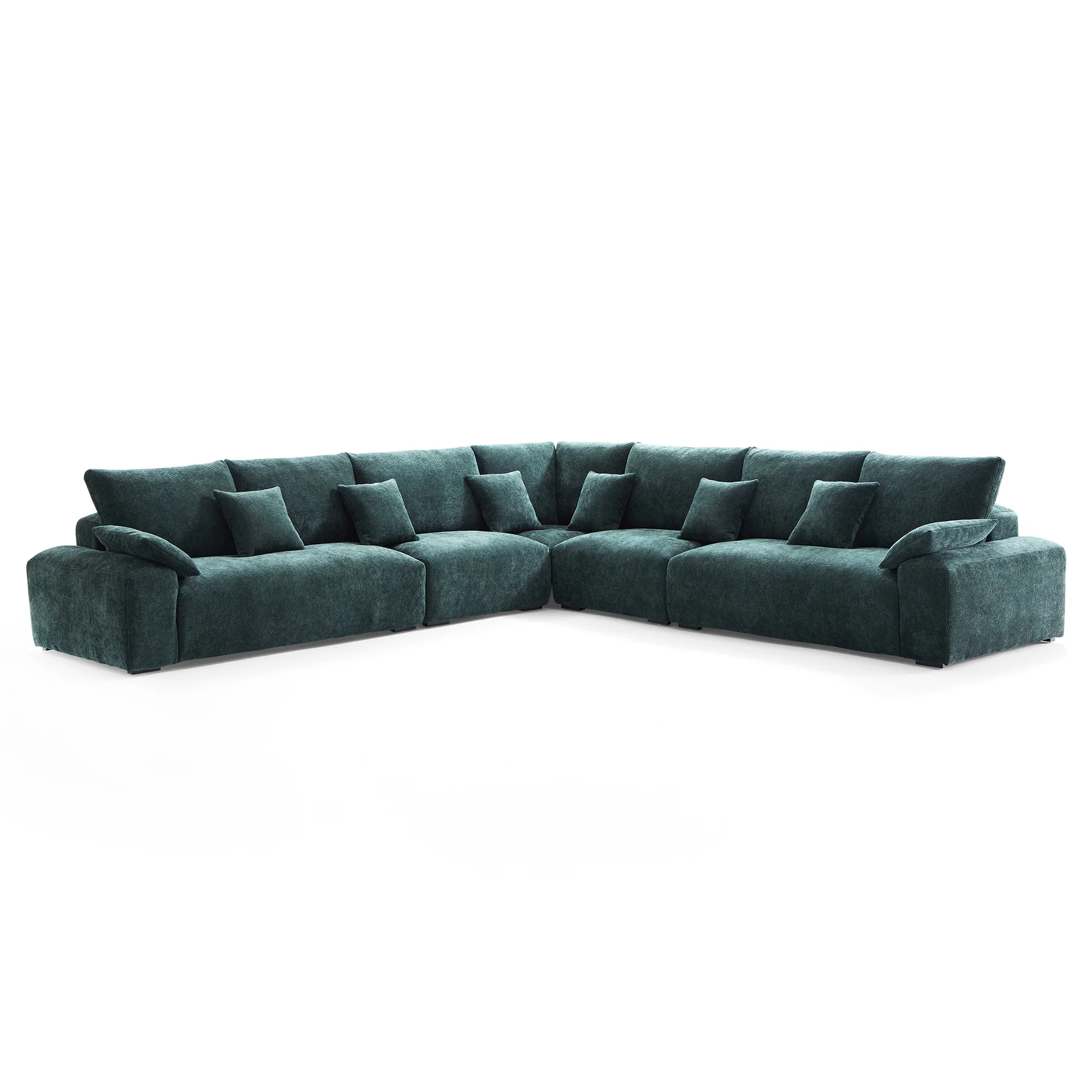 The Empress Green Corner Sectional