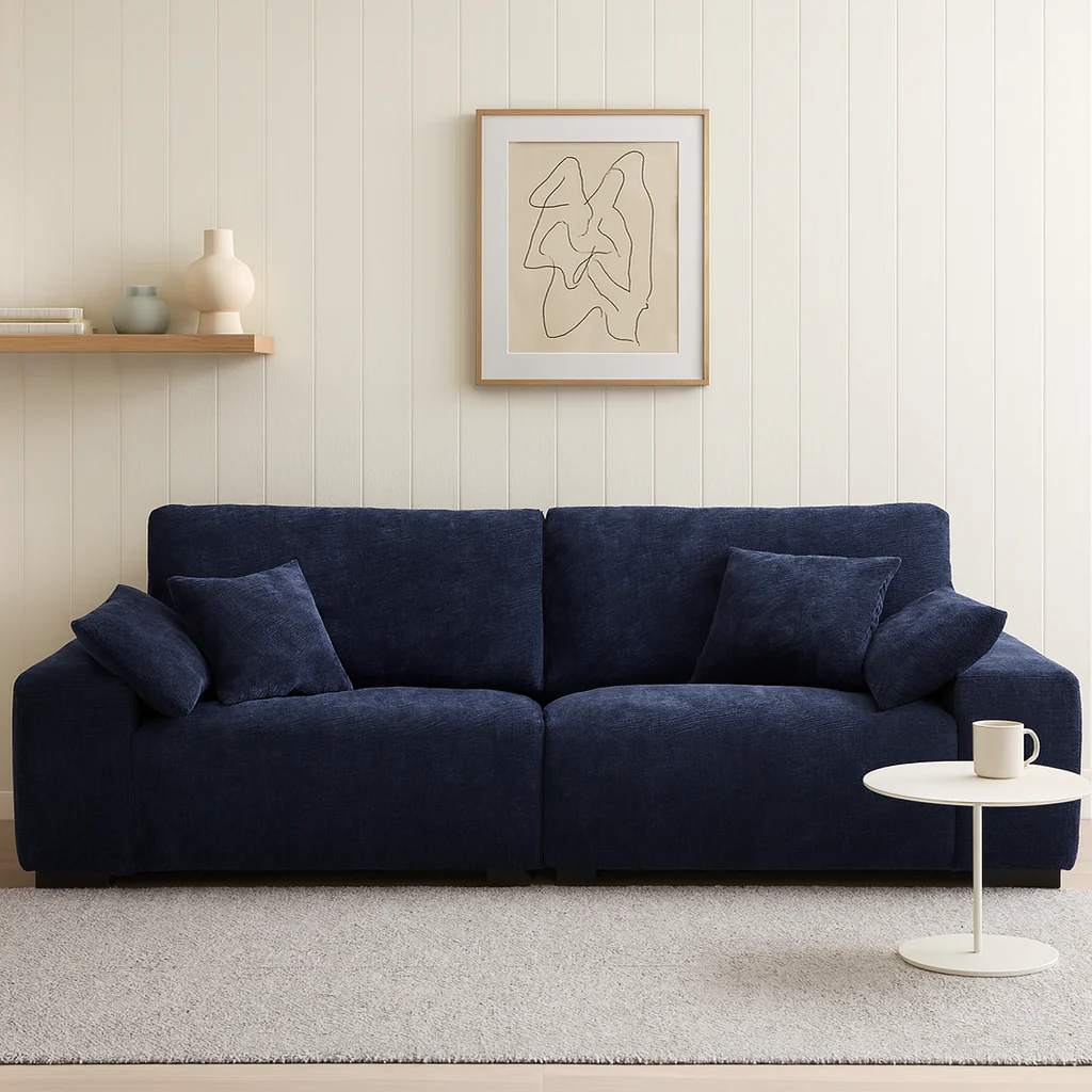 The Empress Navy Blue Sofa