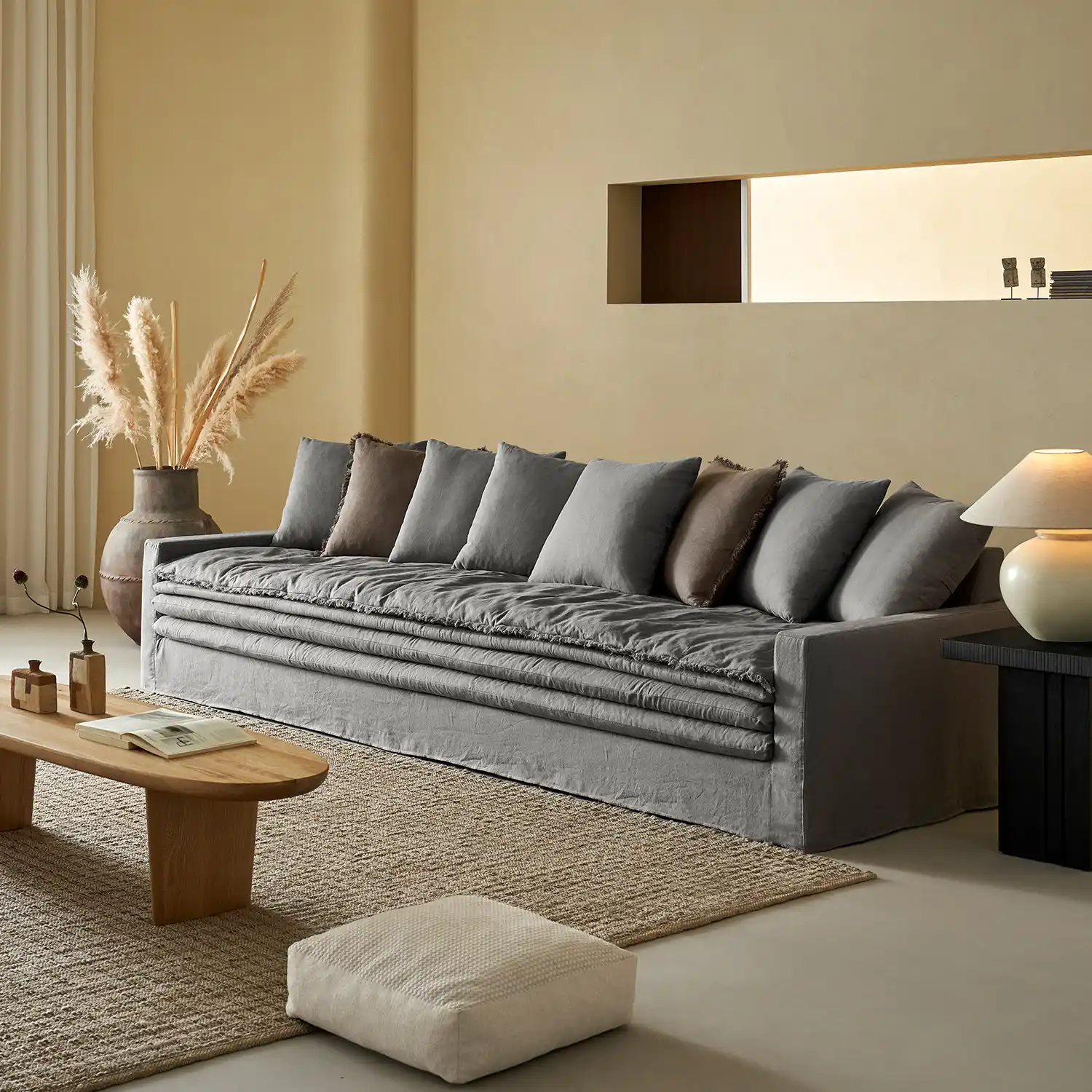 Vintage Accordion Sofa