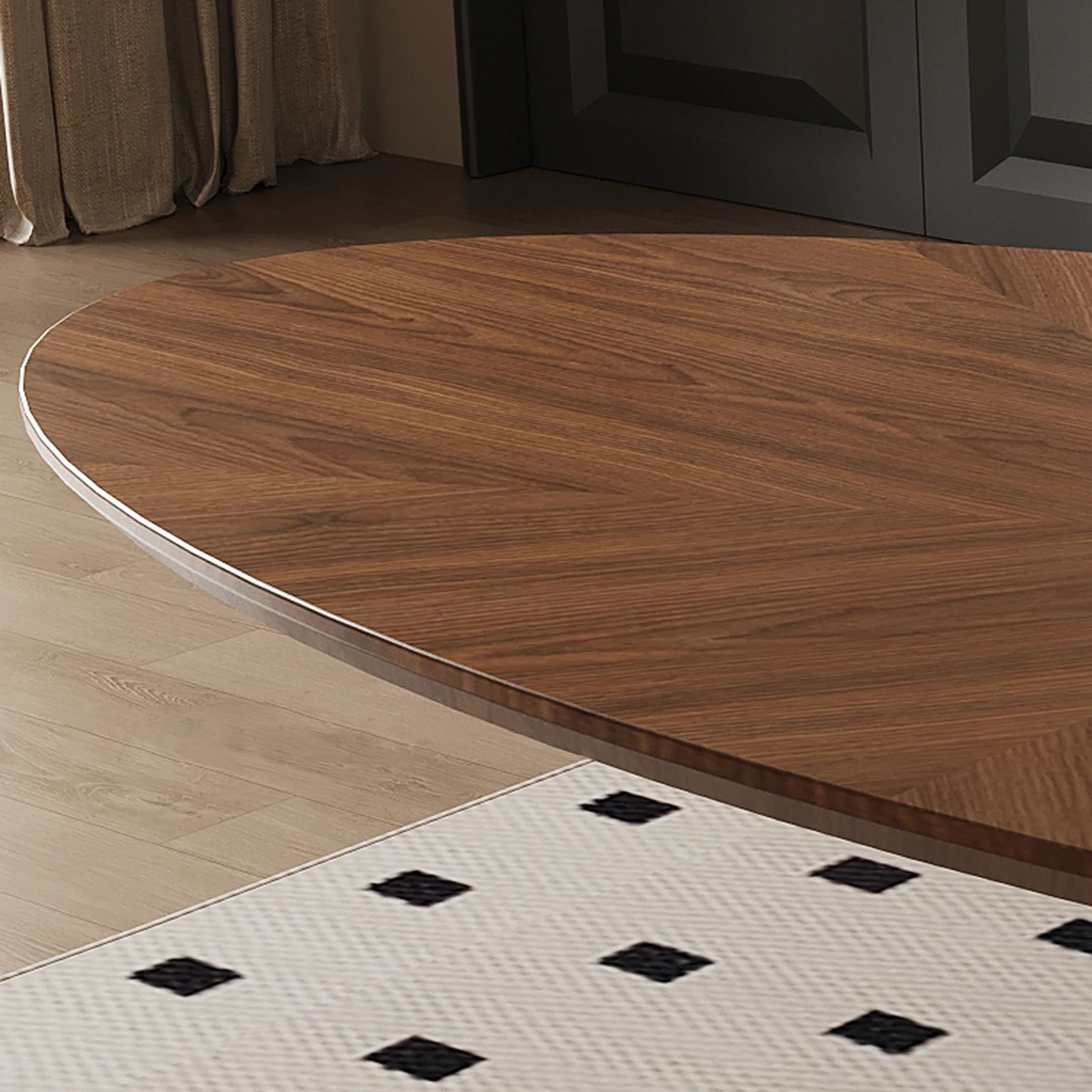 Apex Walnut Ellipse Dining Table