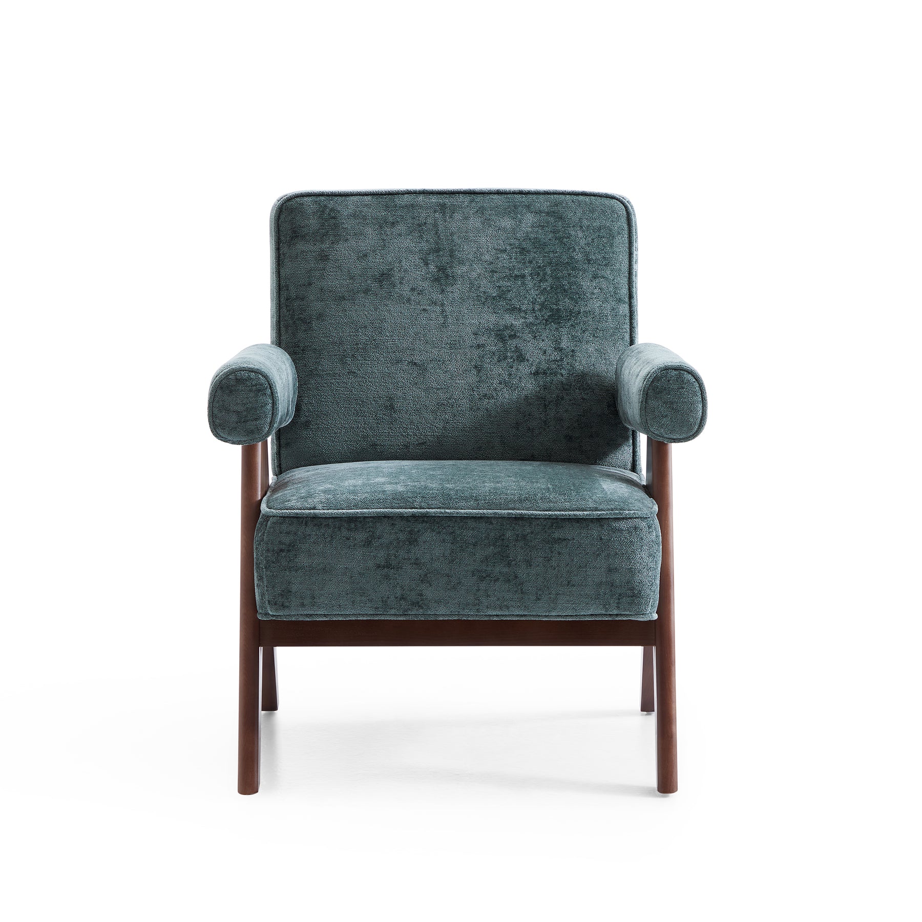 Wooster Green Chenille Velvet Accent Chair
