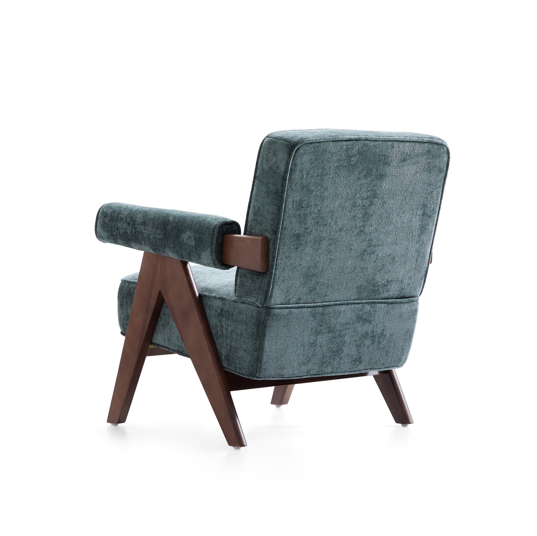 Wooster Green Chenille Velvet Accent Chair