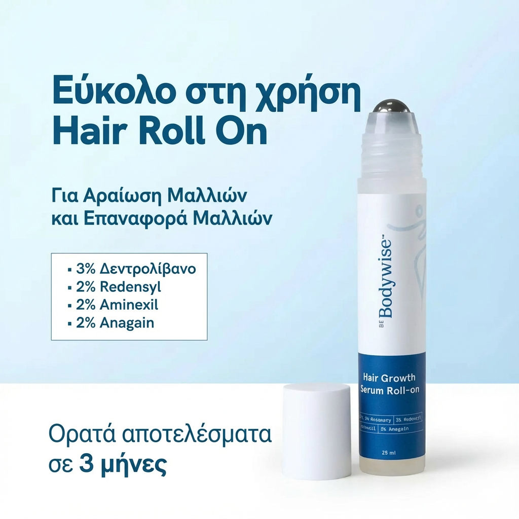 hellasbeauty Σέρουμ ρολό για ανάπτυξη τριχών