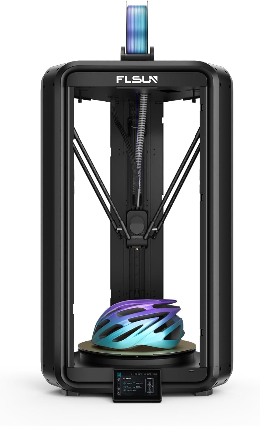 FLSUN T1 Max Stampante 3D Delta, 1000 mm s Alta Velocita e Precisione, Design Ultra Silenzioso per Ufficio, Ugello in Acciaio e Livellamento Automatico, Area di Stampa Grande 300x300x297 mm-Warmthure