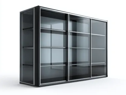 Vetrina-legno-vetro-165x43x95 cm-nero-design moderno-Warmthure