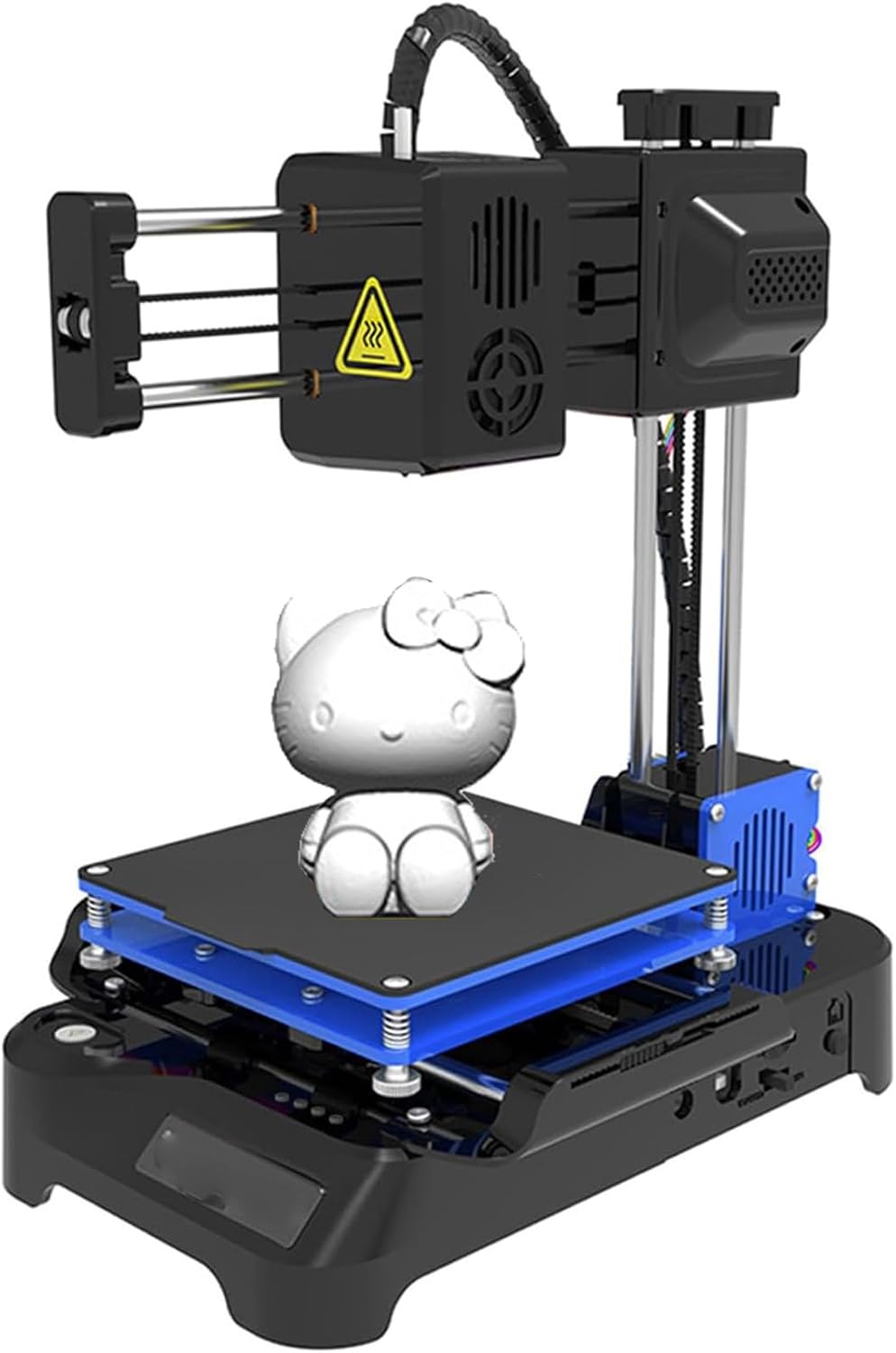 Stampante 3D,Stampante Senza livellamento,Mini Stampante 3D Desktop K7,per Principianti,Bambini,Istruzione Studente,Regalo,Dimensione di Stampa 100 x 100 x 100 mm,Stampa One Keys,Black-Warmthure