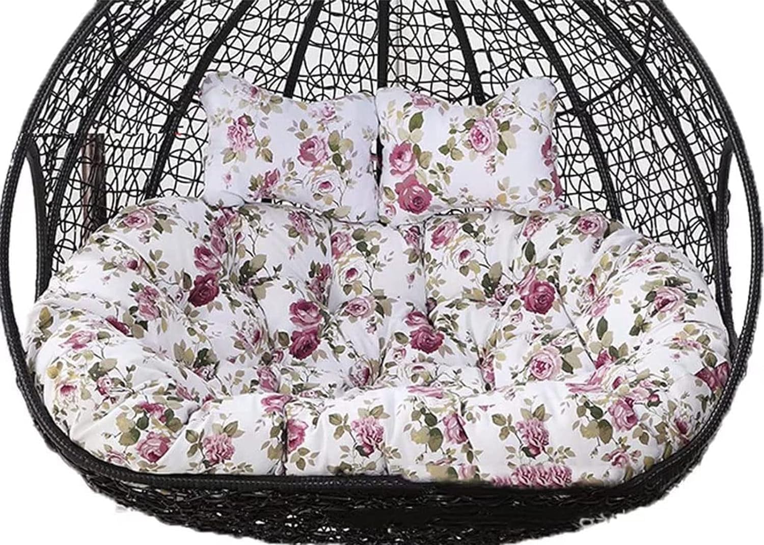 Sedia a dondolo sospesa per 2 persone, ideale per cortile e balcone, design in stile amaca-Warmthure