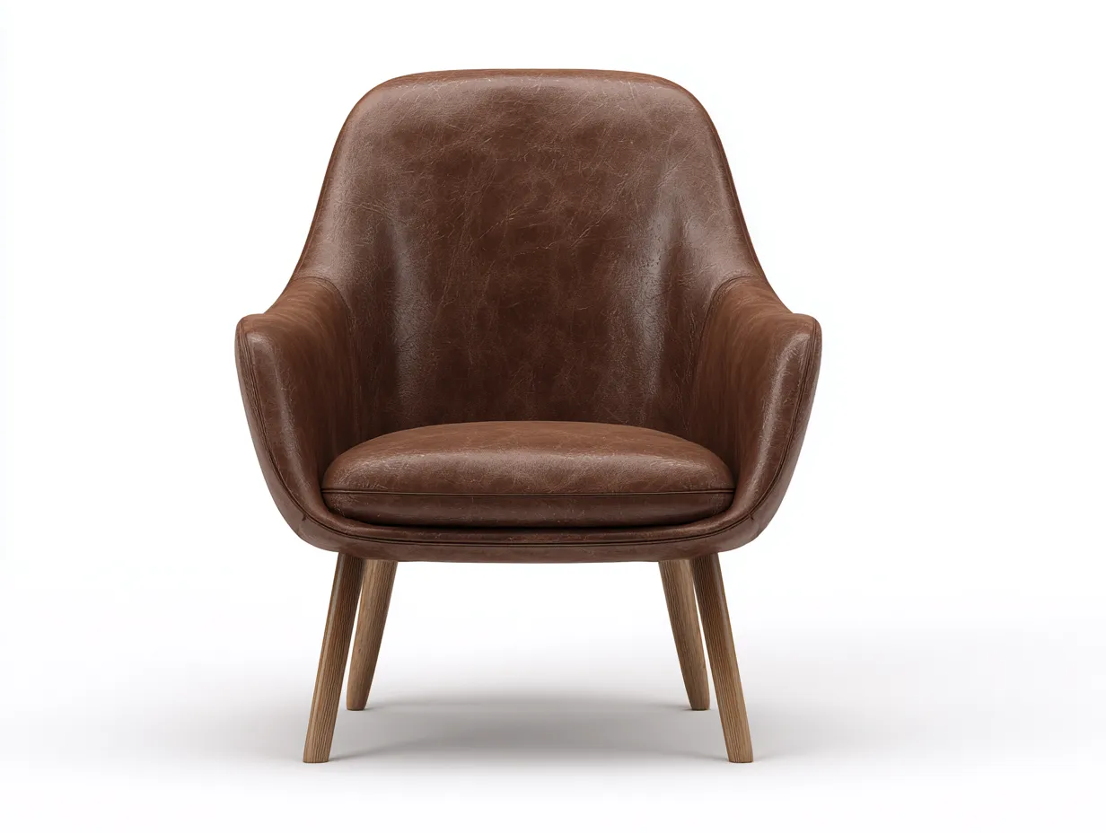 Sedia da pranzo-pelle-legno-56×58×80 cm-marrone-stile classico-Warmthure