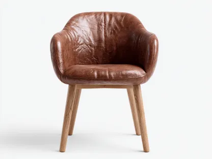 Sedia da pranzo-pelle-legno-57×60×81 cm-marrone-stile classico-Warmthure