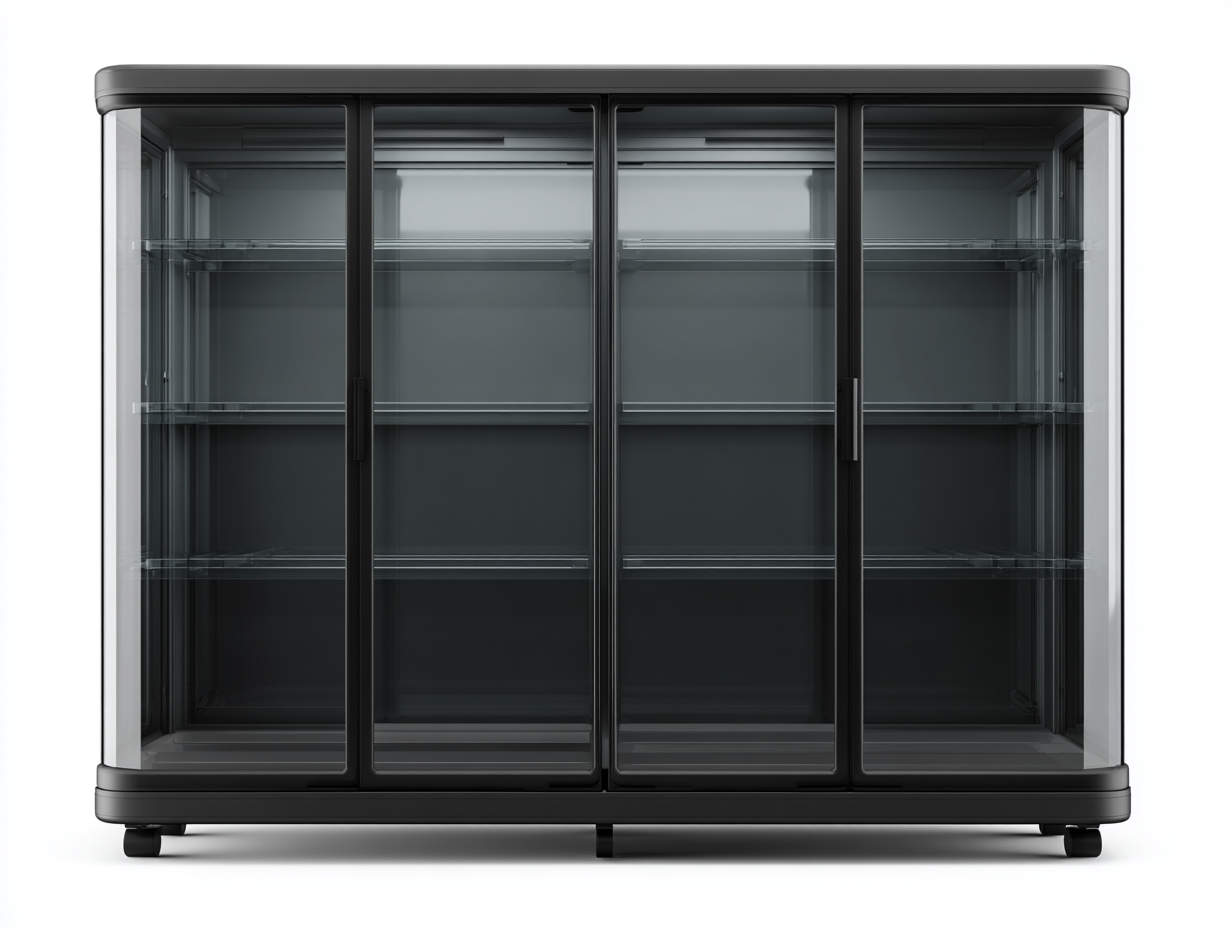 Vetrina-metallo-vetro-160x45x100 cm-nero-design industriale-Warmthure