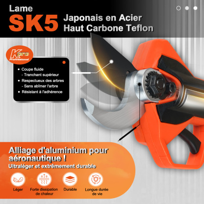 K-Pro 30 mm Sécateur à batterie KT9030 - Nouveau modèle 2025