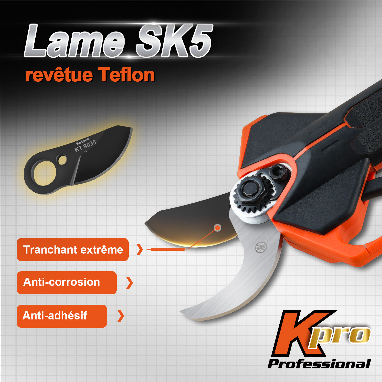 Lame pour Sécateur KT 9035