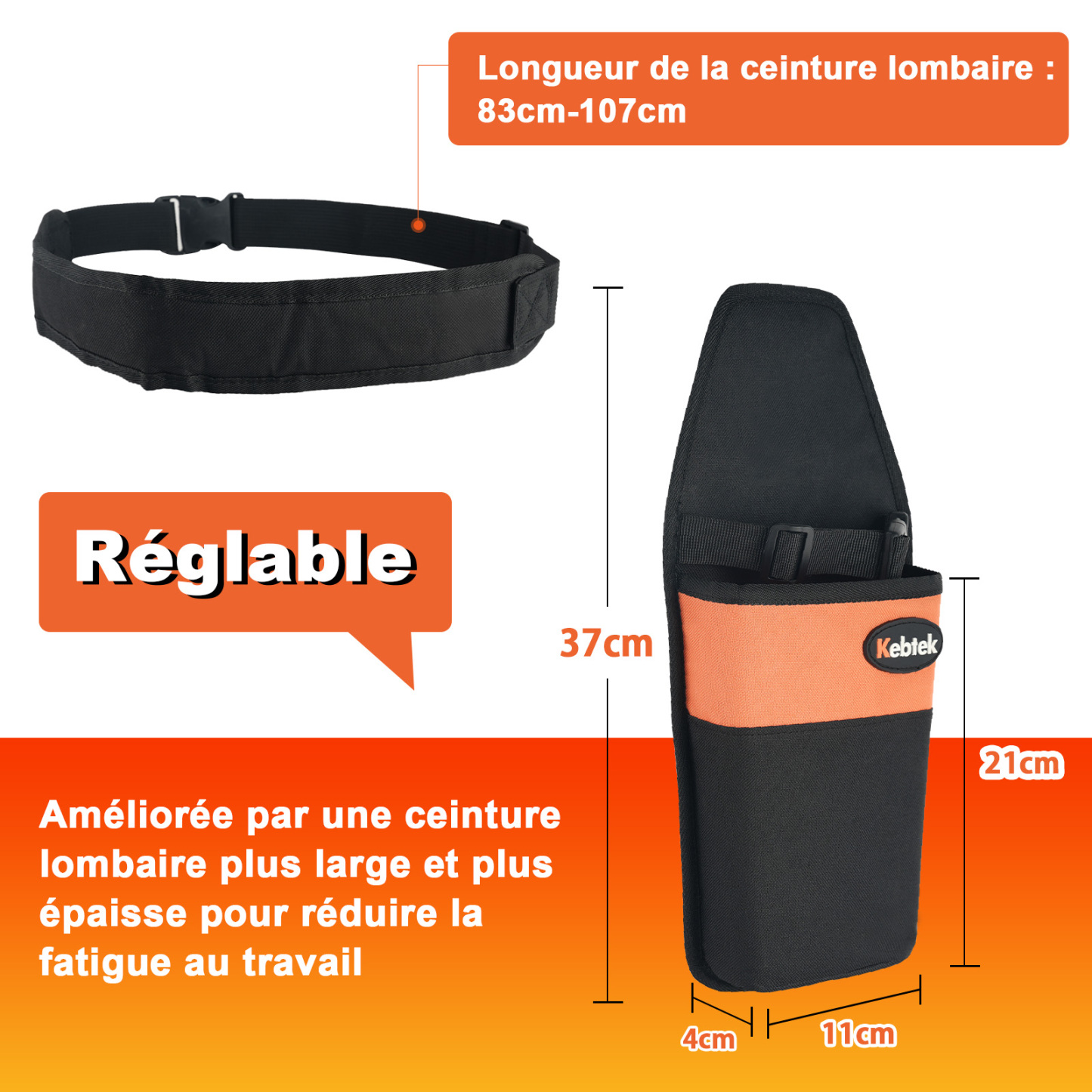 Sacoche à outils durable