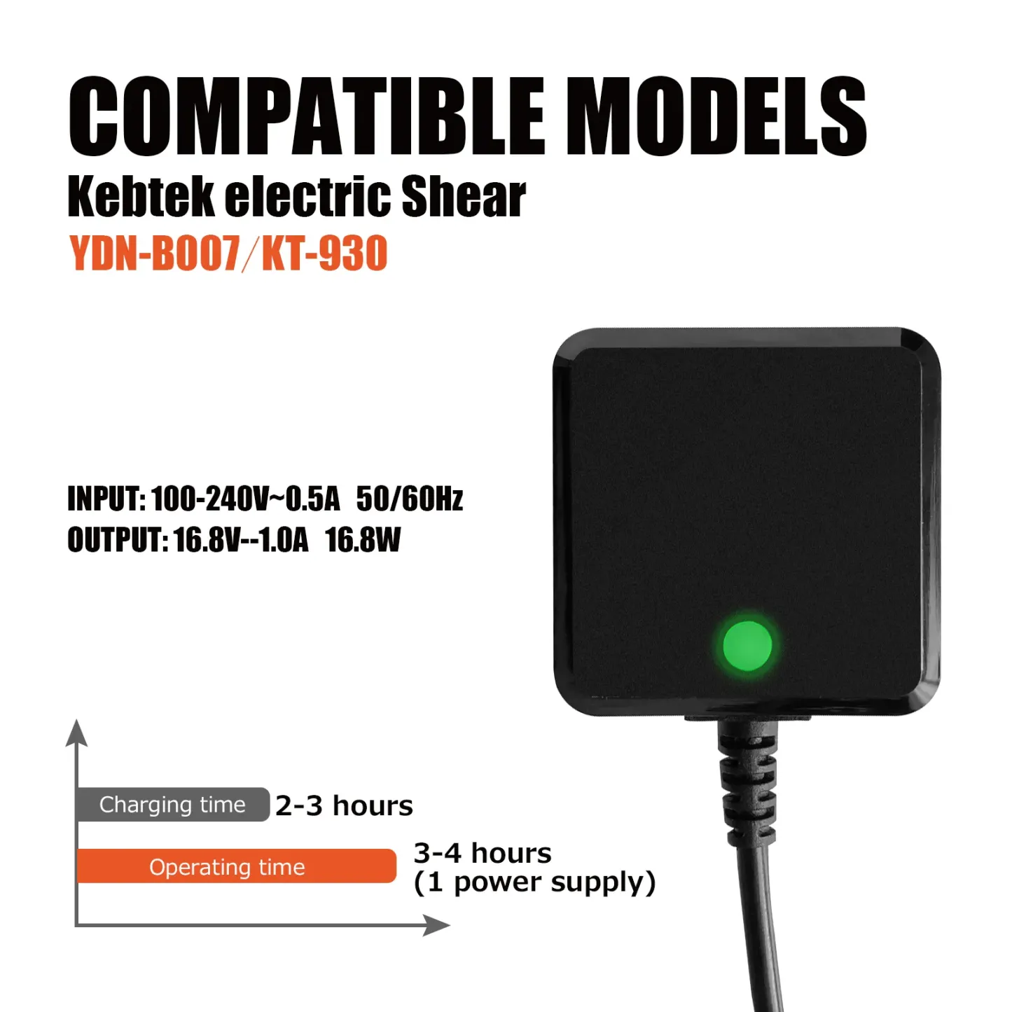 Chargeur 16,8 V DC pour batterie YDN-B007/KT930/KT9030