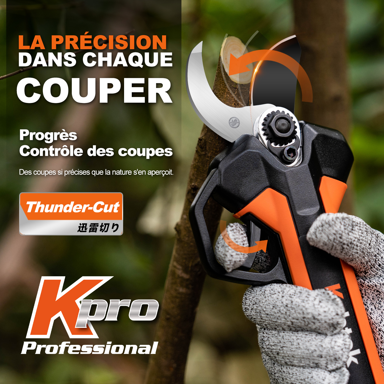 K-Pro 21V 33mm Sécateur à batterie KT933