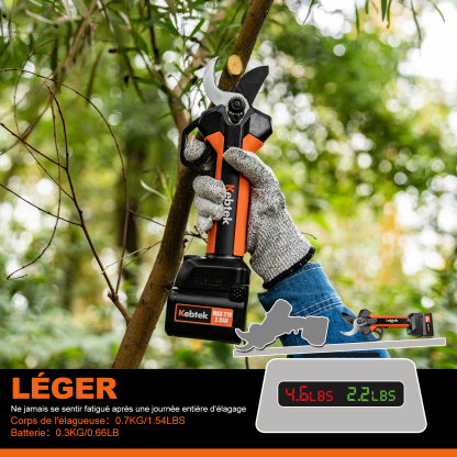 K-Pro 21V 33mm Sécateur à batterie KT933