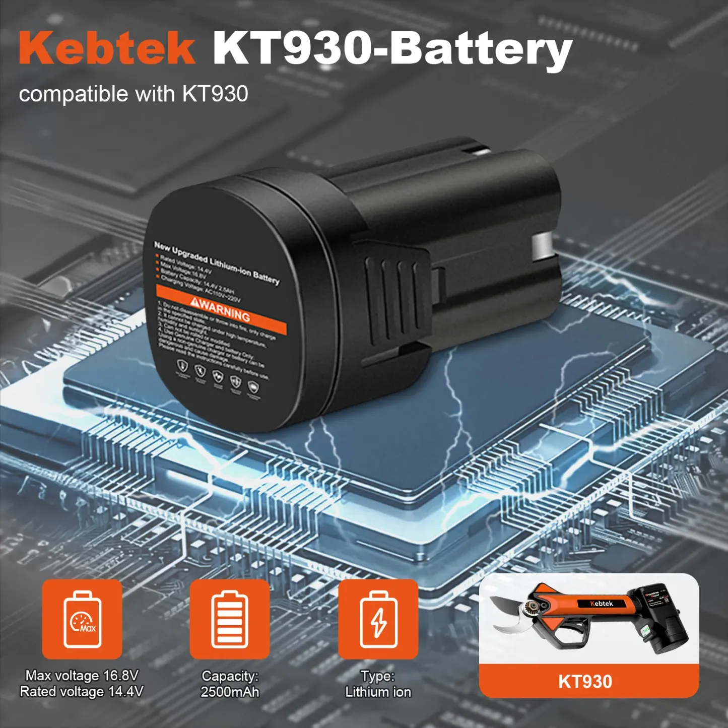 Batterie 16.8V 2,5Ah 