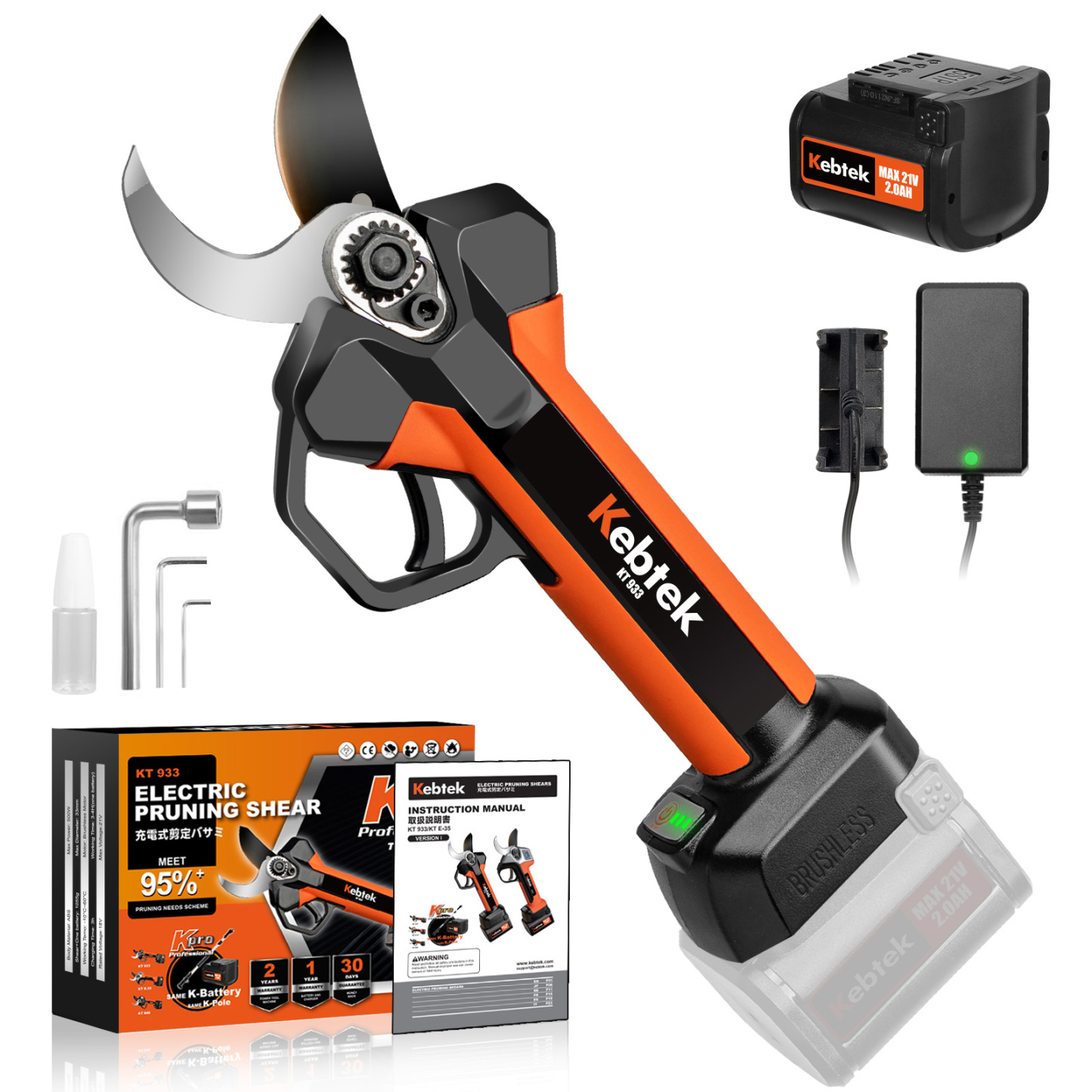 K-Pro 21V 33mm Sécateur à batterie KT933