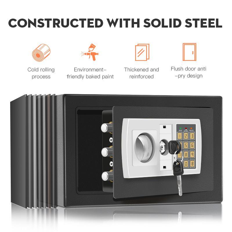 Electronic password Security Box， college dorm saferroomhome ，safe,storage,box office savings, anti-theft safes Mechanical safe box for money key lockbox safebox ——No batteries were provided