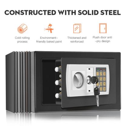 Electronic password Security Box， college dorm saferroomhome ，safe,storage,box office savings, anti-theft safes Mechanical safe box for money key lockbox safebox ——No batteries were provided
