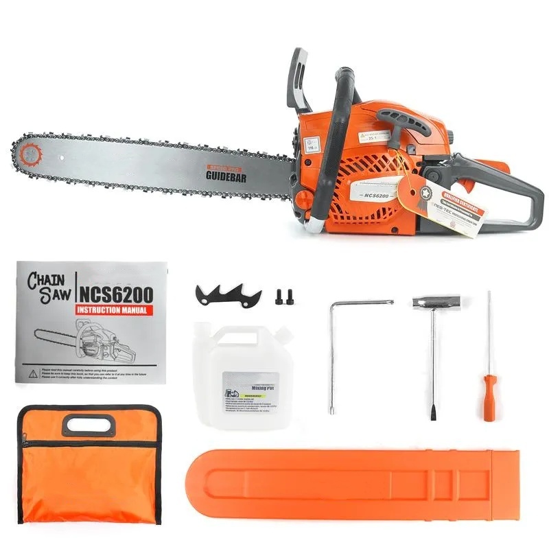 20 Inch Portable Gas-Powered Chainsaw, 62CC Power Chain Saws Gas Power