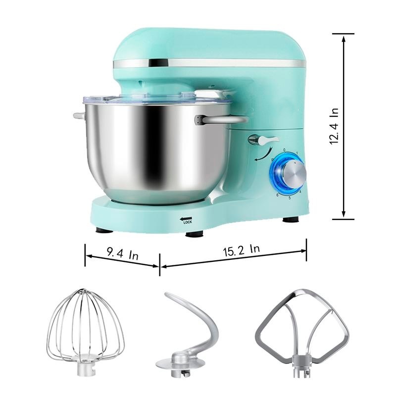 6.5QT Stand Mixer with Upgraded Motor | 6-Speed Tilt-Head Electric Food Mixer with Stainless Steel Bowl Dough Hook Whisk & Beater for Baking & Mixing Kitchen Appliances