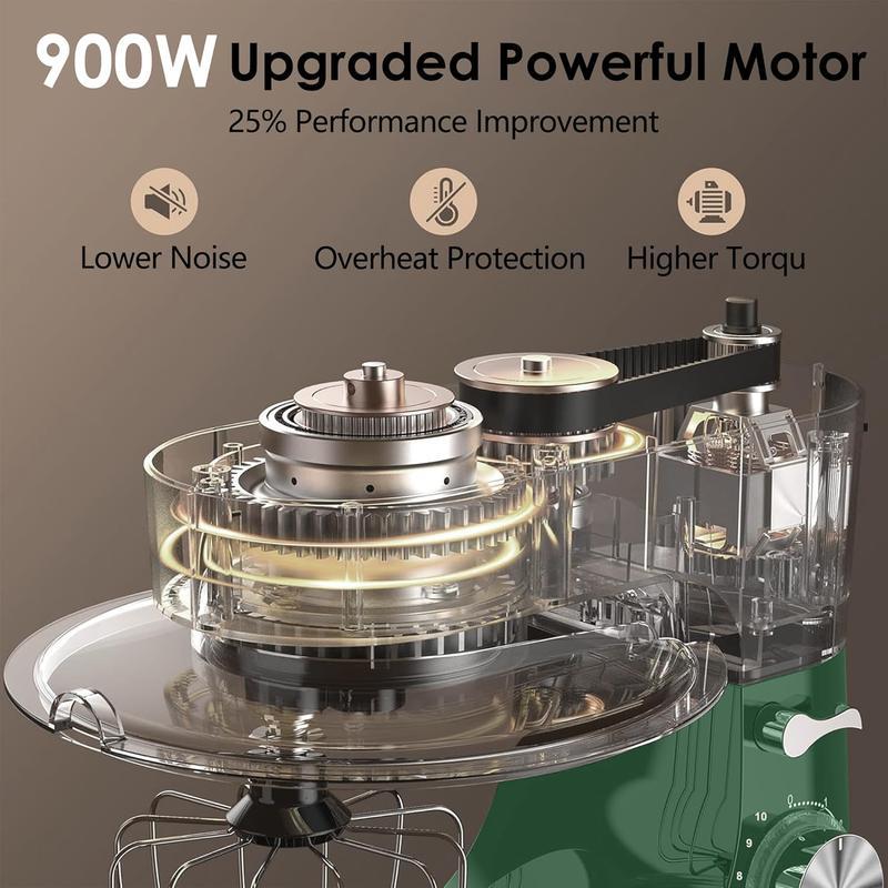 Stand Mixer 8.5QT | 900W 10-Speed Kitchen Mixer for Baking, Dough, Cookies & Everyday Cooking | Best Holiday Gift