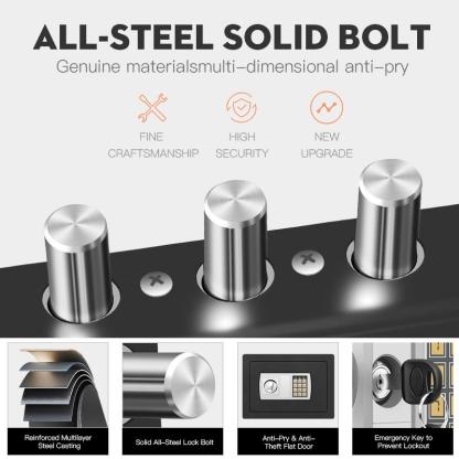 Electronic password Security Box， college dorm saferroomhome ，safe,storage,box office savings, anti-theft safes Mechanical safe box for money key lockbox safebox ——No batteries were provided