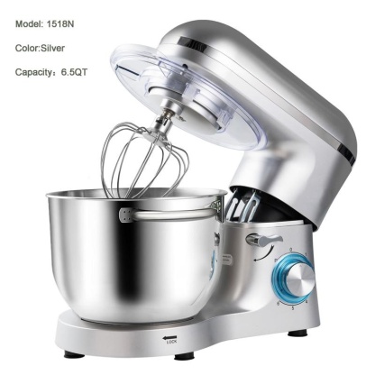 6.5QT Stand Mixer with Upgraded Motor | 6-Speed Tilt-Head Electric Food Mixer with Stainless Steel Bowl Dough Hook Whisk & Beater for Baking & Mixing Kitchen Appliances