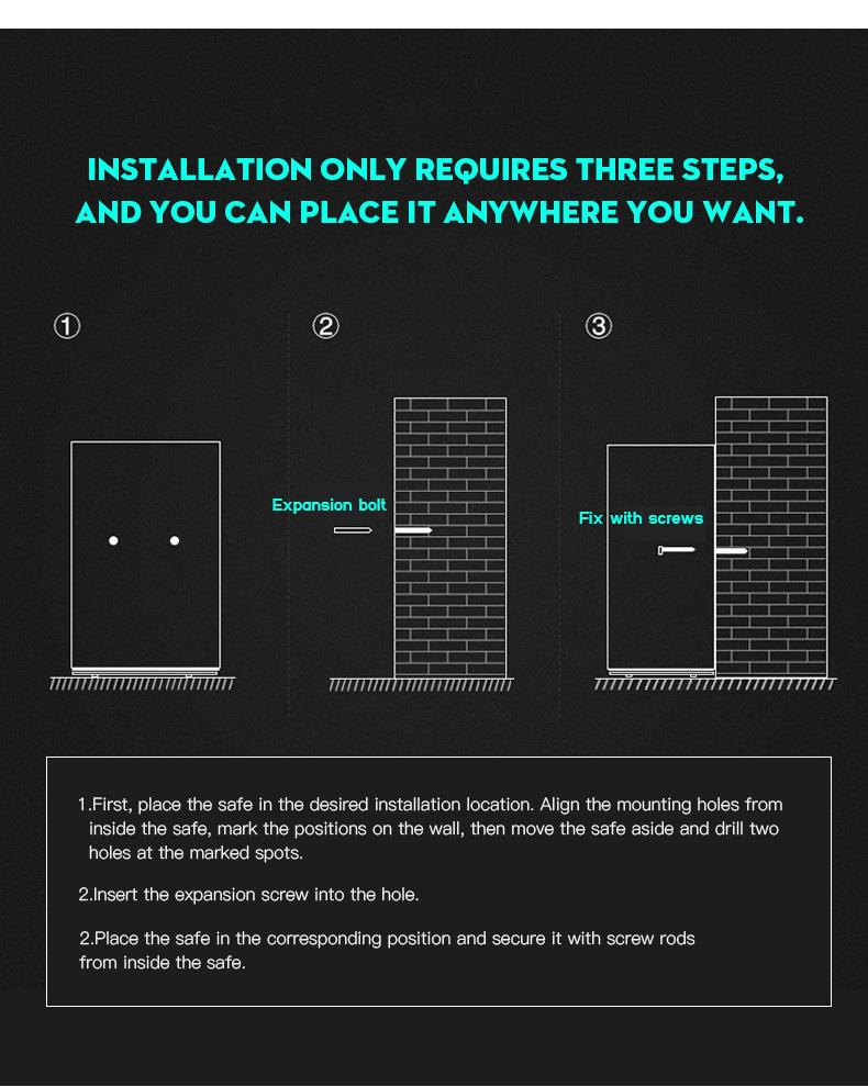 Electronic password Security Box， college dorm saferroomhome ，safe,storage,box office savings, anti-theft safes Mechanical safe box for money key lockbox safebox &mdash;&mdash;No batteries were provided
