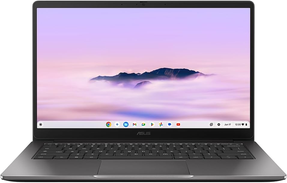 ASUS Chromebook Plus 14 CX1405CTA Laptop 14.0 inch Full HD Screen Intel Core 3 N355 Processor 8GB RAM 128GB SSD Google Chrome OS-Spaceano