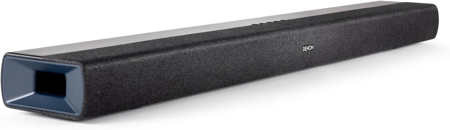 Denon Dolby Atmos Soundbar for TV with Built-in Down-firing Subwoofers DHT-S218 Dialog Enhancer, 4K HDMI eARC, and Bluetooth-Spaceano